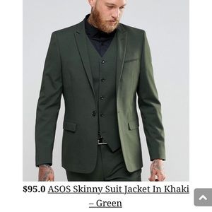 Green 3 Piece Suit
